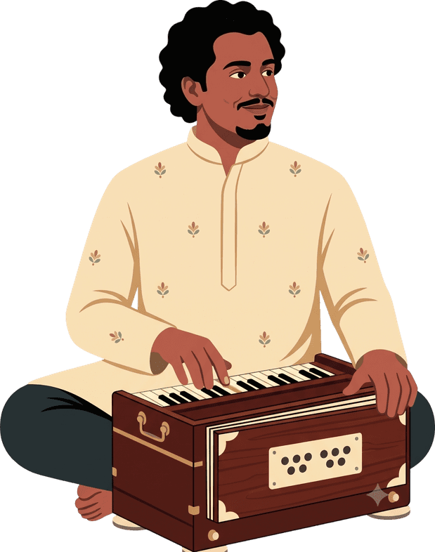 Harmonium player